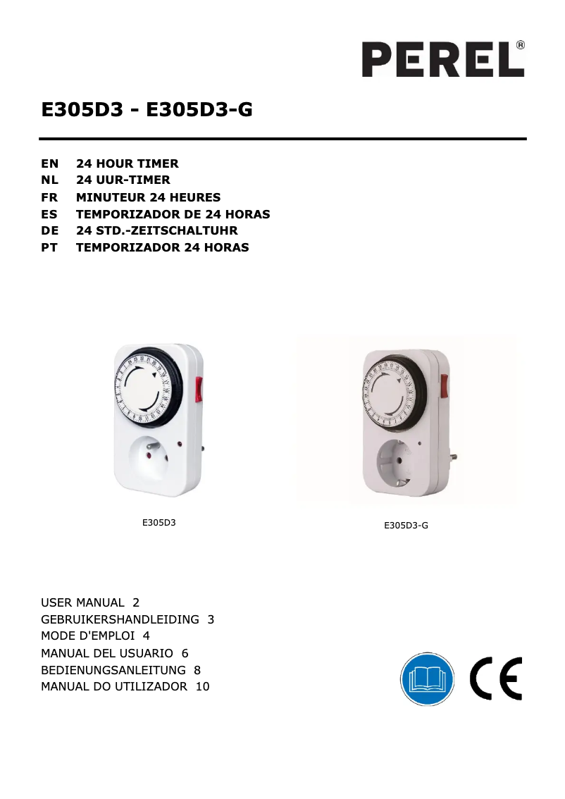 Image de la première page du manuel de l'appareil E305D3