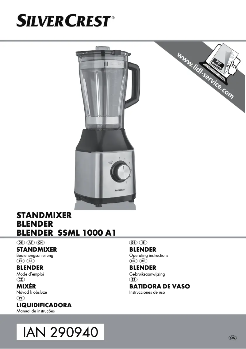 Image de la première page du manuel de l'appareil SSML 1000 A1