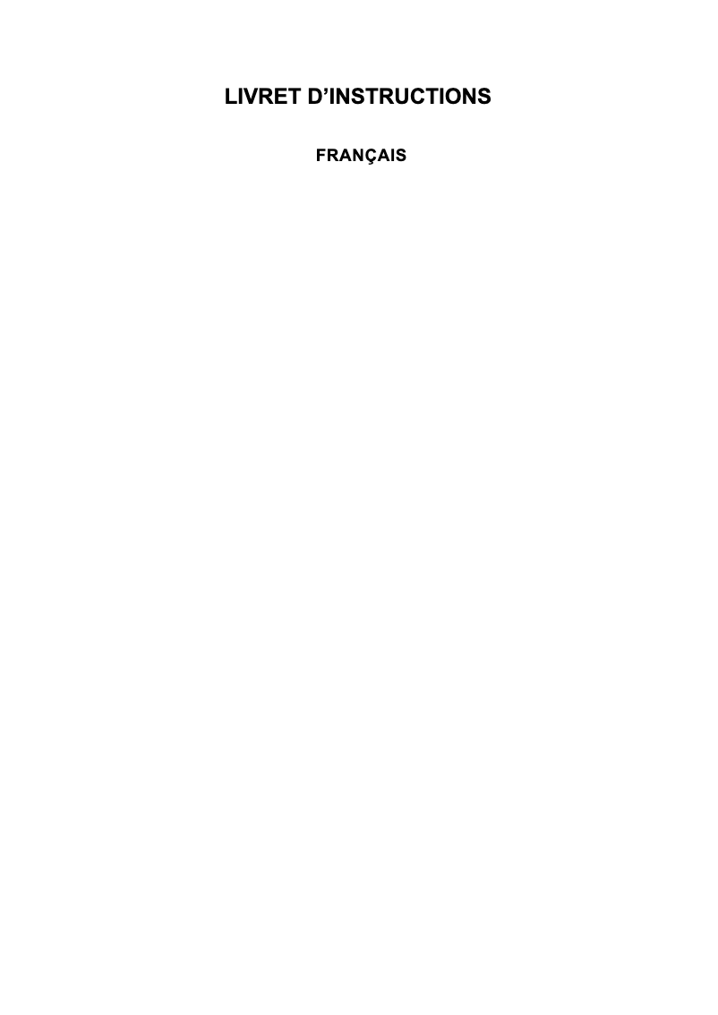 Image de la première page du manuel de l'appareil CU21C