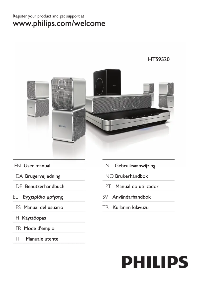 Image de la première page du manuel de l'appareil HTS9520
