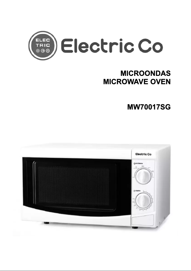 Image de la première page du manuel de l'appareil MW70017SG