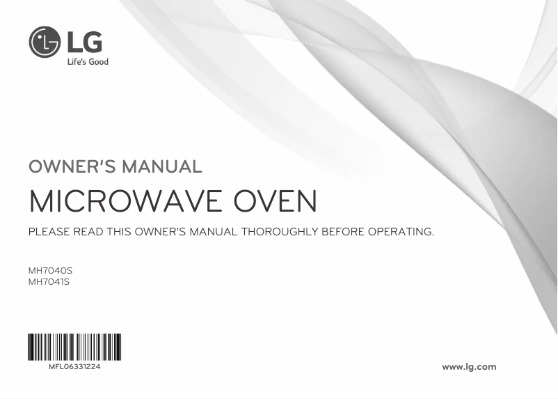 Page n°1 - Manuel utilisateur LG MH7041S