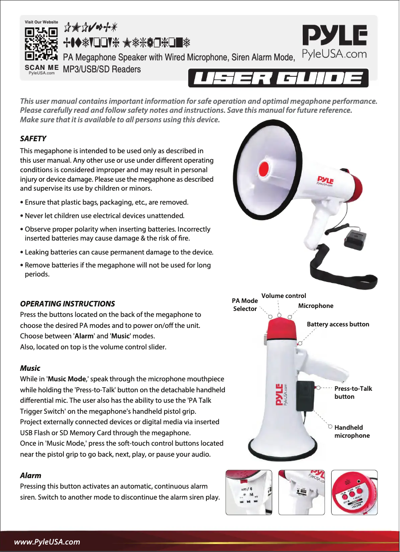 Imagen de la primera página del manual del dispositivo PMP42BT