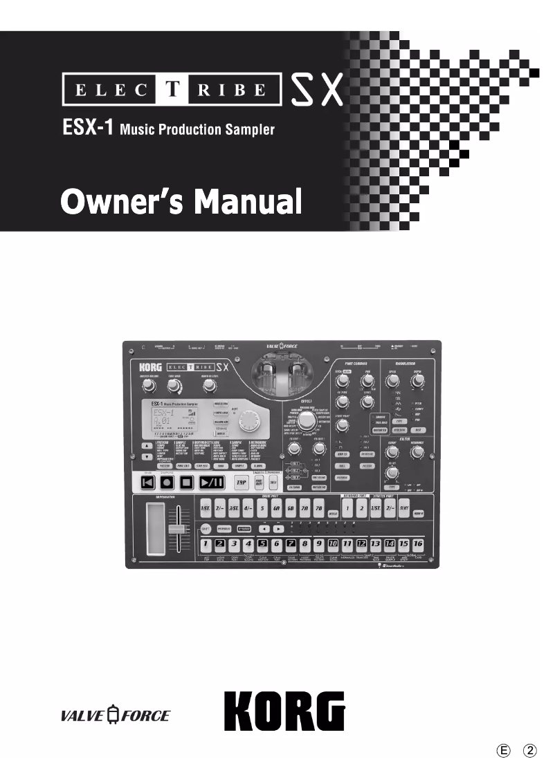 Página 1 del manual Manual de usuario Korg Electribe SX