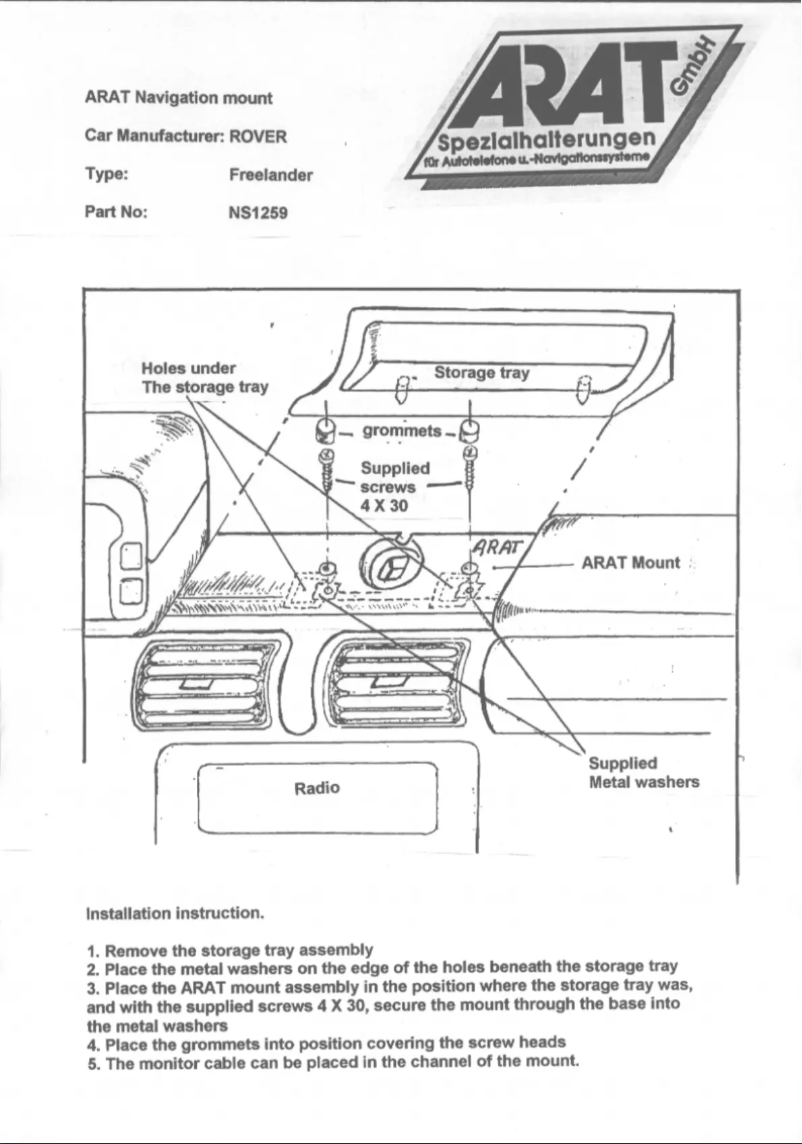 Image de la première page du manuel de l'appareil NS1259