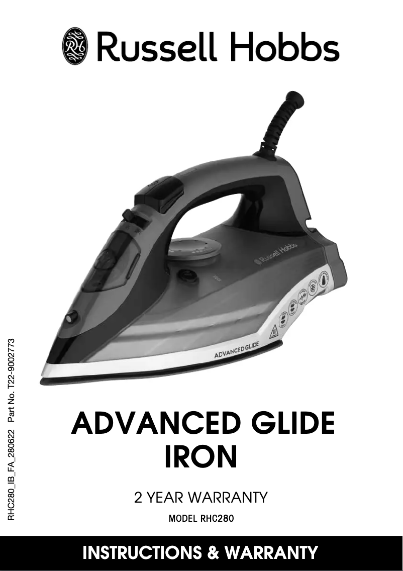 Page 1 de la notice Manuel utilisateur Russell Hobbs Advanced Glide Iron RHC280