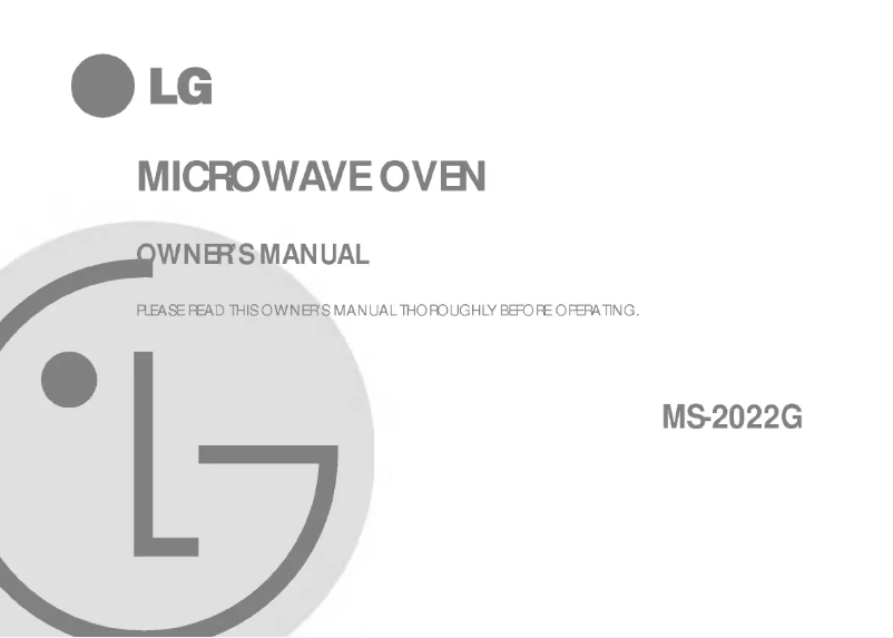 Page 1 de la notice Manuel utilisateur LG MS-2022G