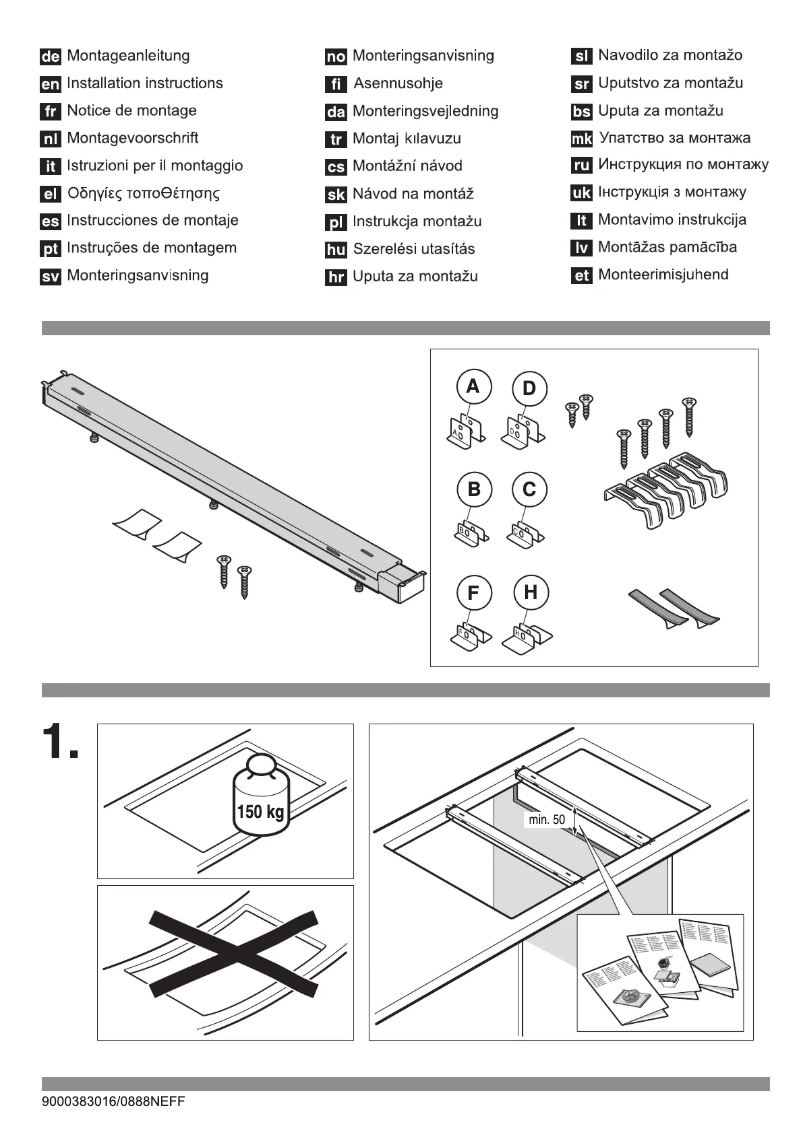 Page 1 de la notice Manuel utilisateur Neff Z9914X0