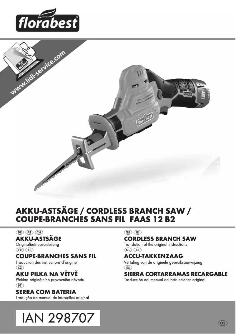 Page n°1 - Manuel utilisateur Florabest FAAS 12 B2