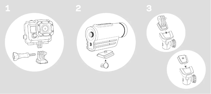 Image de la première page du manuel de l'appareil Gorillapod Action Tripod