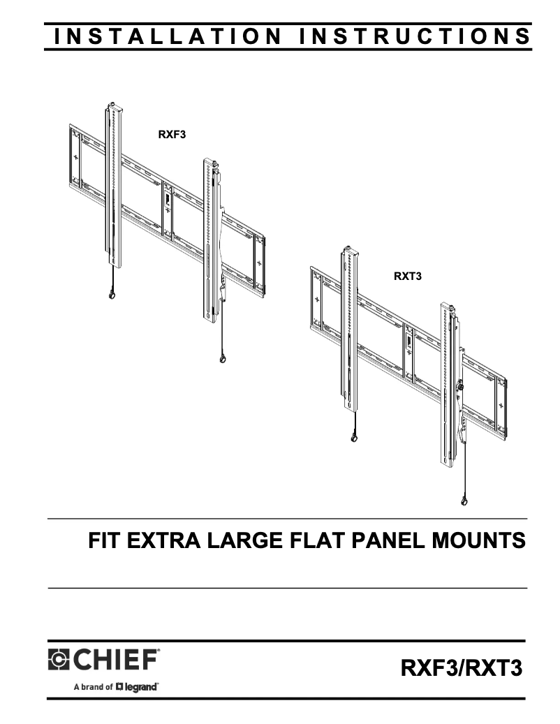 Image de la première page du manuel de l'appareil RXT3