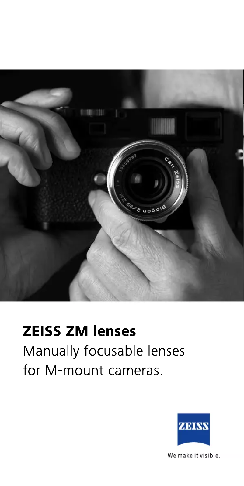 Page n°1 - Manuel utilisateur Carl Zeiss Biogon T* 2,8/28 ZM