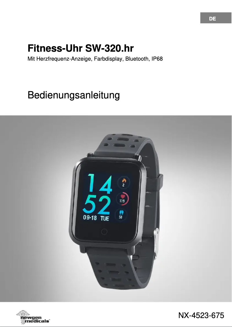 Page 1 de la notice Manuel utilisateur Newgen Medicals SW-320.hr