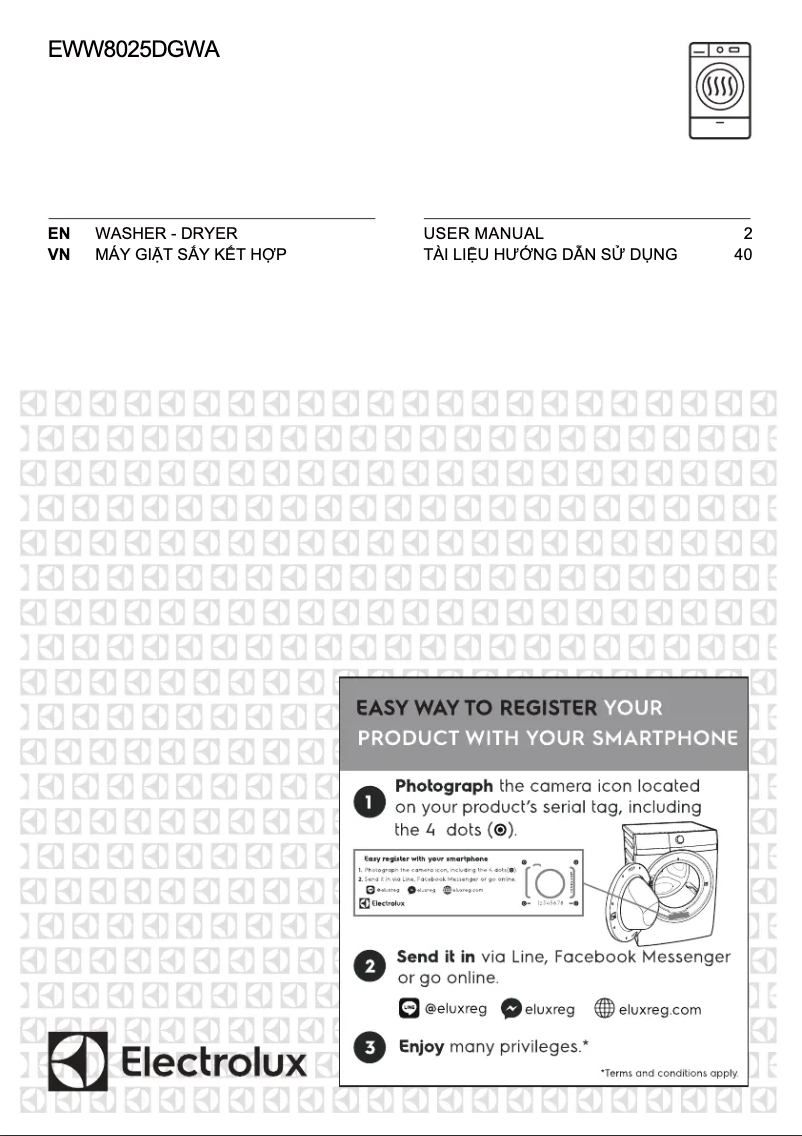 Página 1 del manual Manual de usuario Electrolux EWW8025DGWA