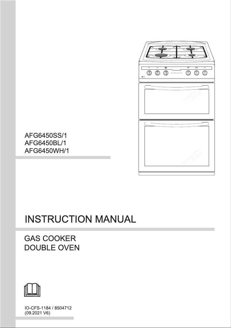 Page n°1 - Manuel utilisateur Amica AFG6450BL