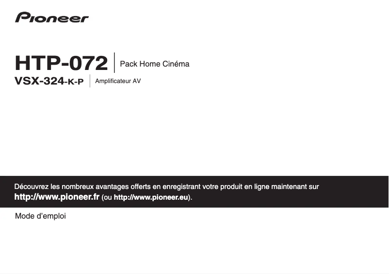 Image de la première page du manuel de l'appareil HTP-072
