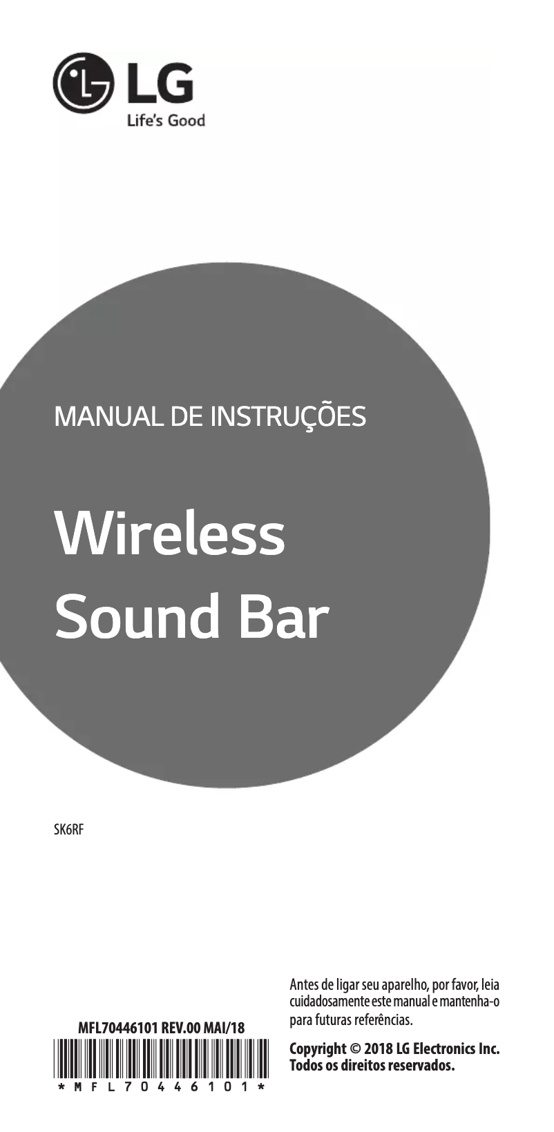 Página 1 del manual Manual de usuario LG SK6RF