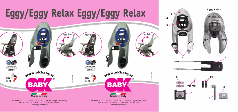 Page 1 de la notice Manuel utilisateur OKBABY Eggy 36