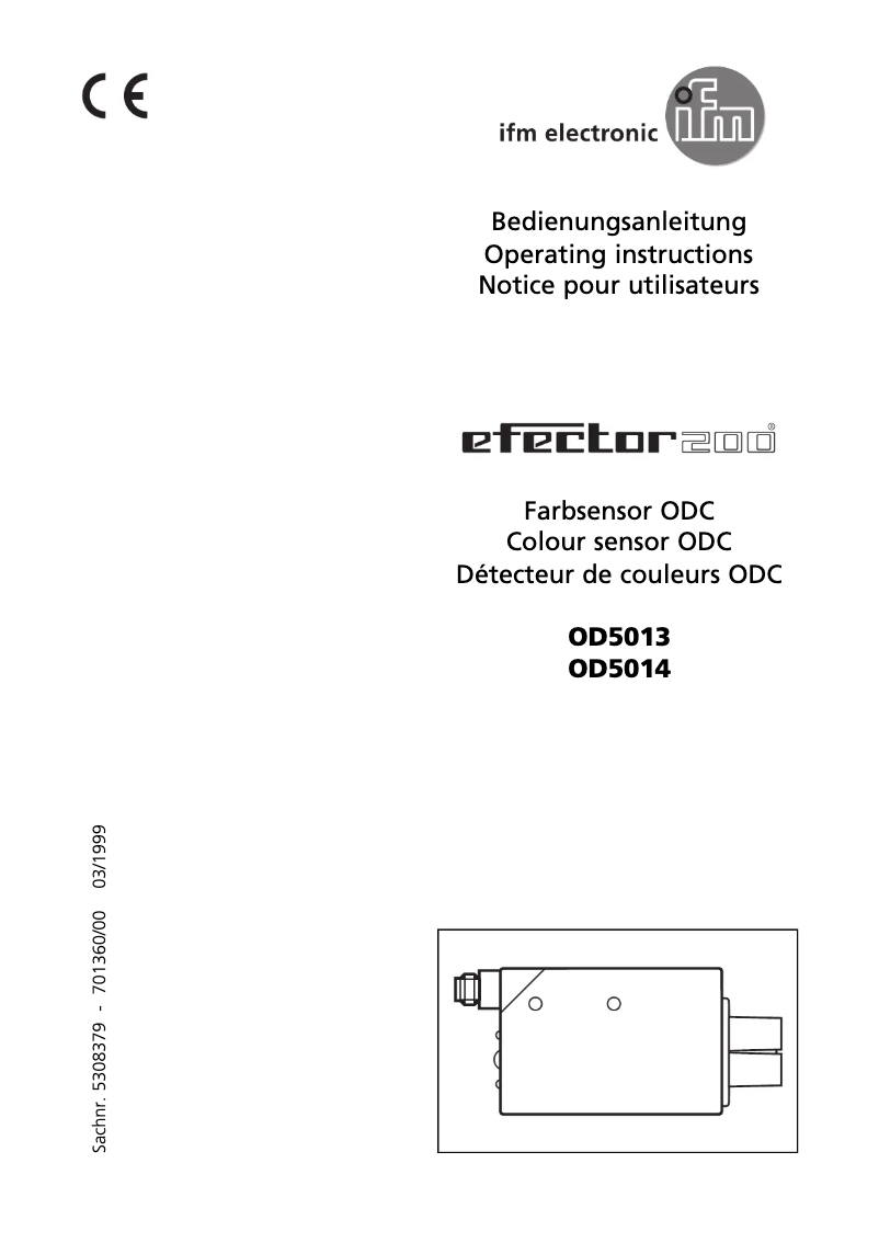 Image de la première page du manuel de l'appareil OD5013