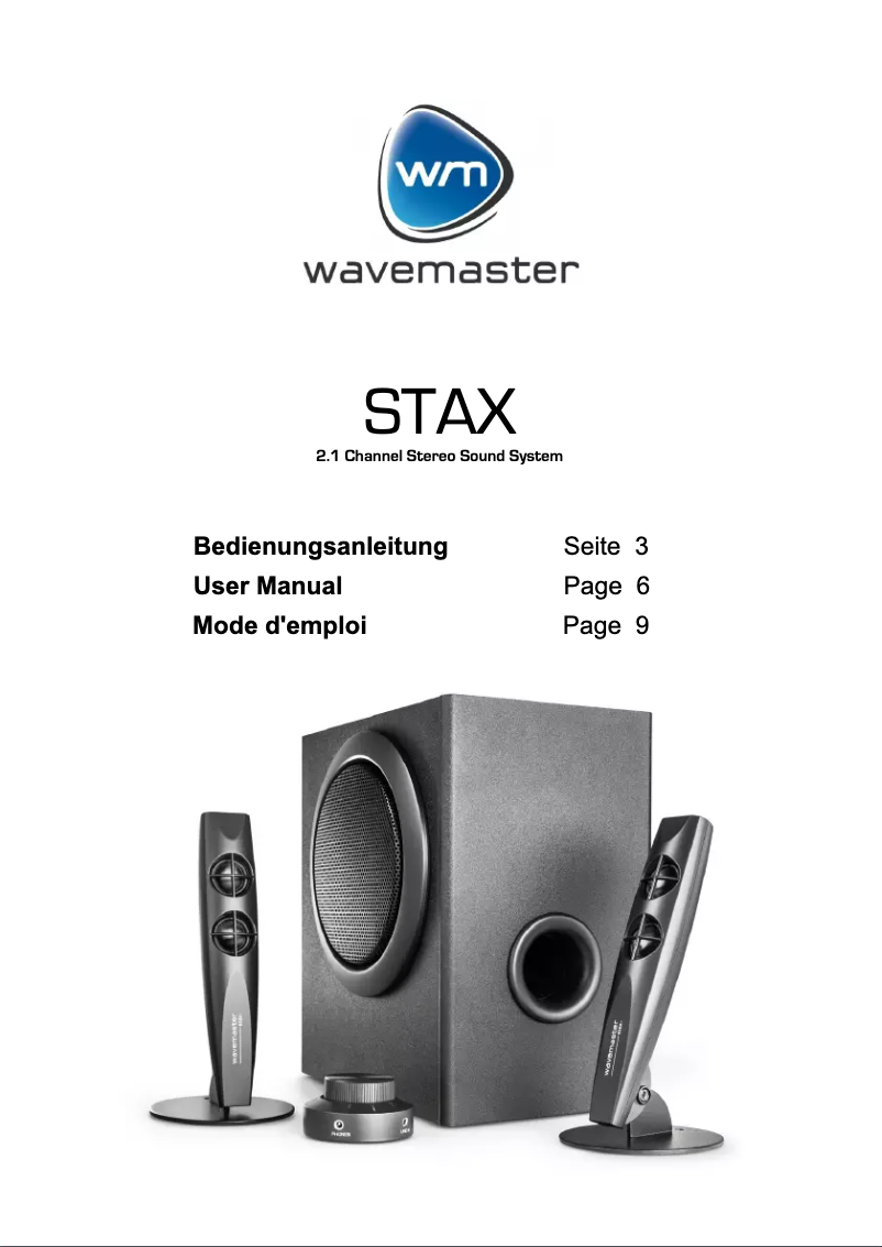 Página 1 del manual Manual de usuario Wavemaster Stax