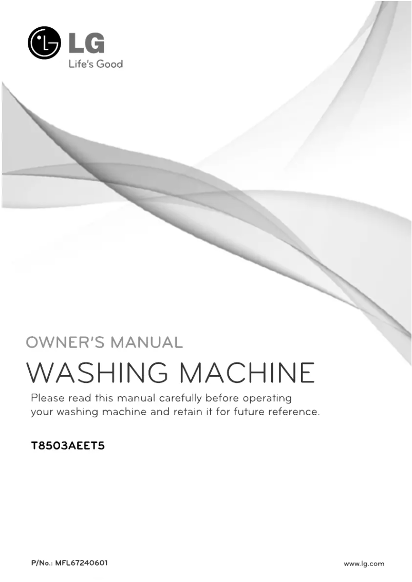 Page 1 de la notice Manuel utilisateur LG T8503AEET5