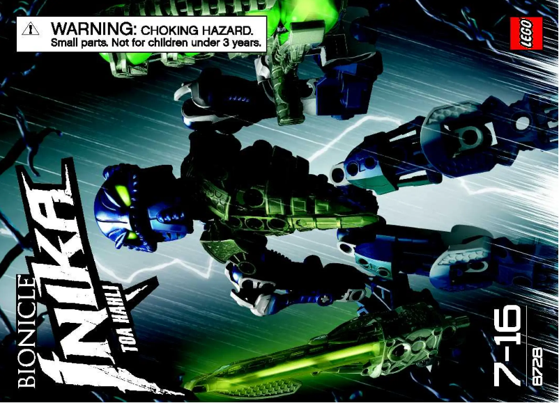 Page n°1 - Manuel utilisateur Lego Toa Hahli