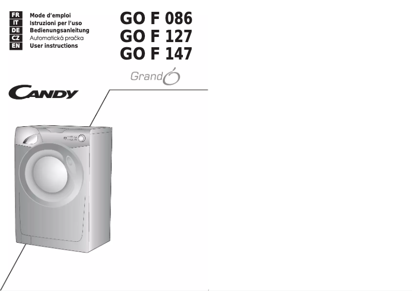 Image de la première page du manuel de l'appareil GO4 F 086