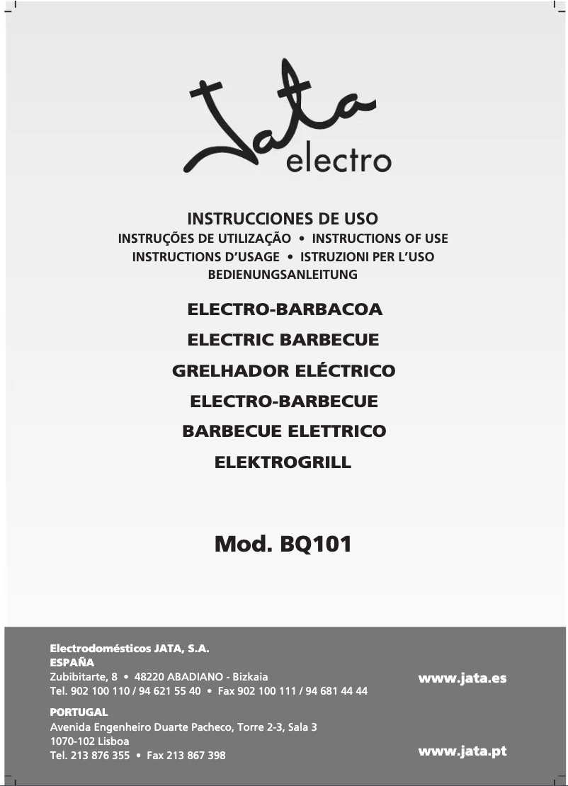 Image de la première page du manuel de l'appareil BQ101
