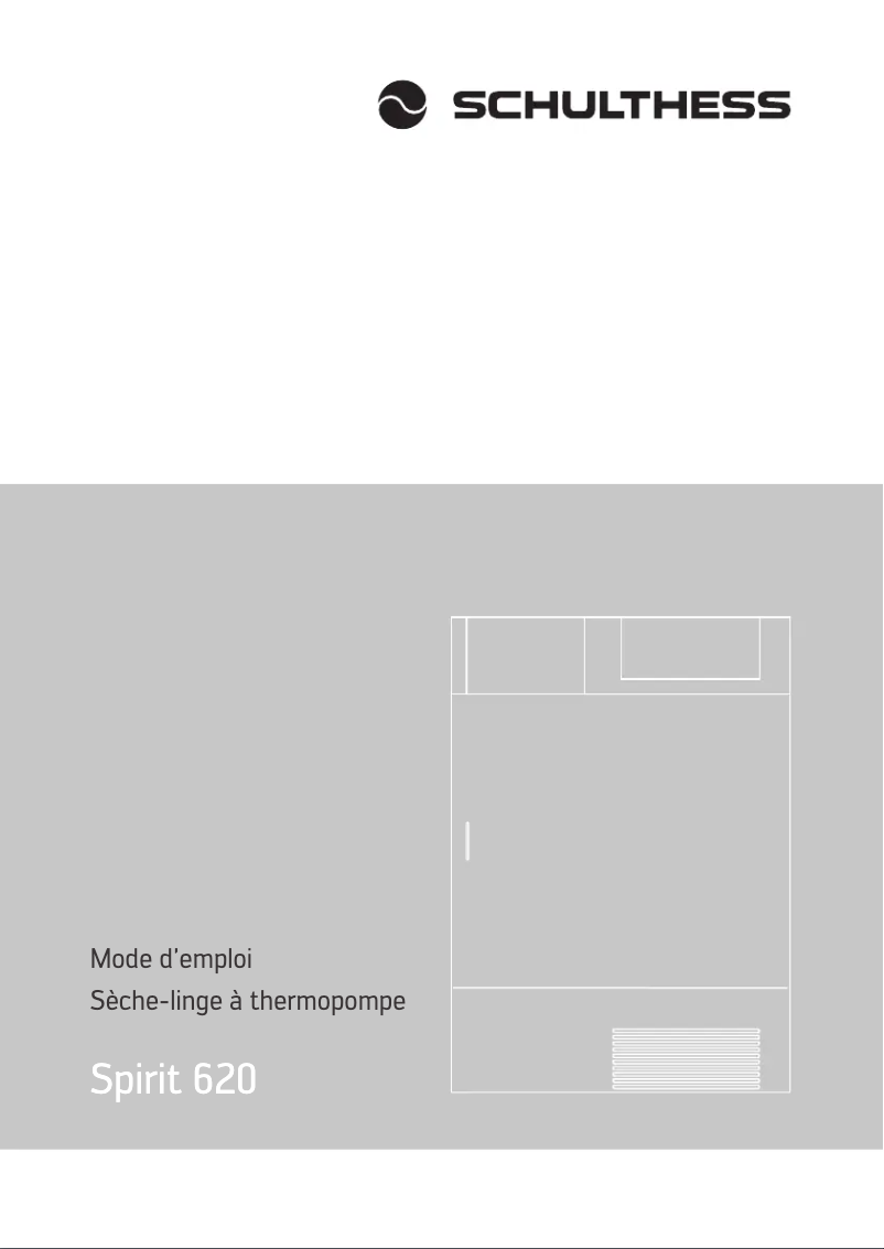 Page n°1 - Manuel utilisateur Schulthess Spirit 620