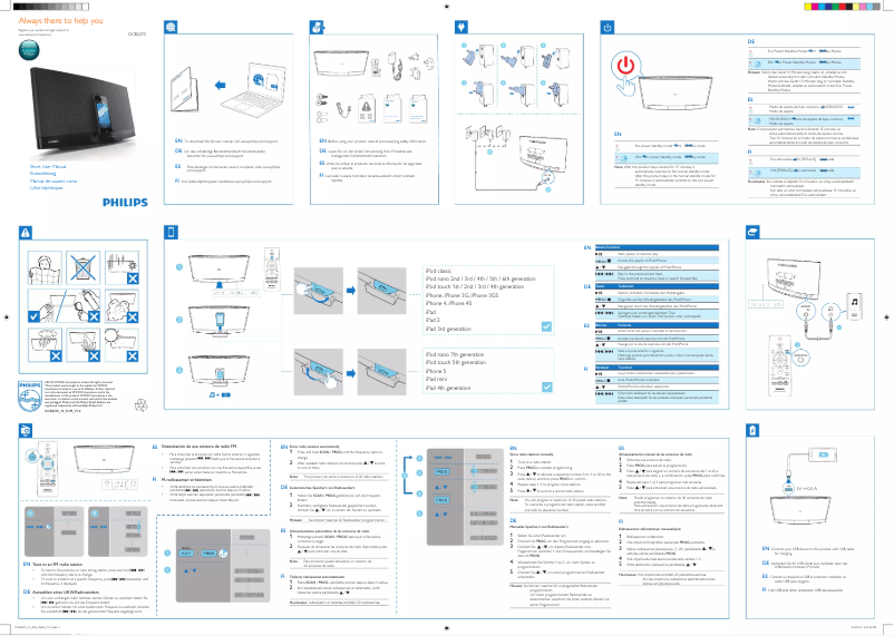 Image de la première page du manuel de l'appareil DCB2270
