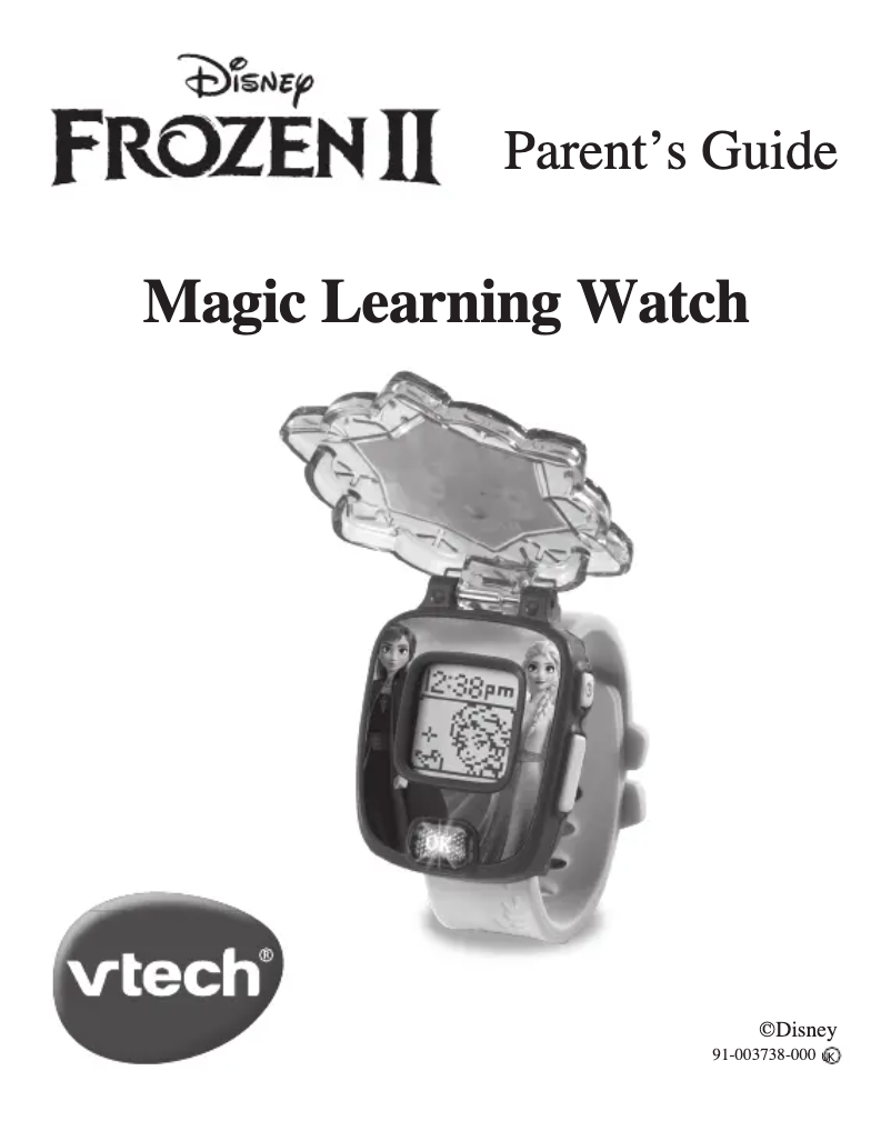 Image de la première page du manuel de l'appareil Frozen 2 Magic Learning Watch