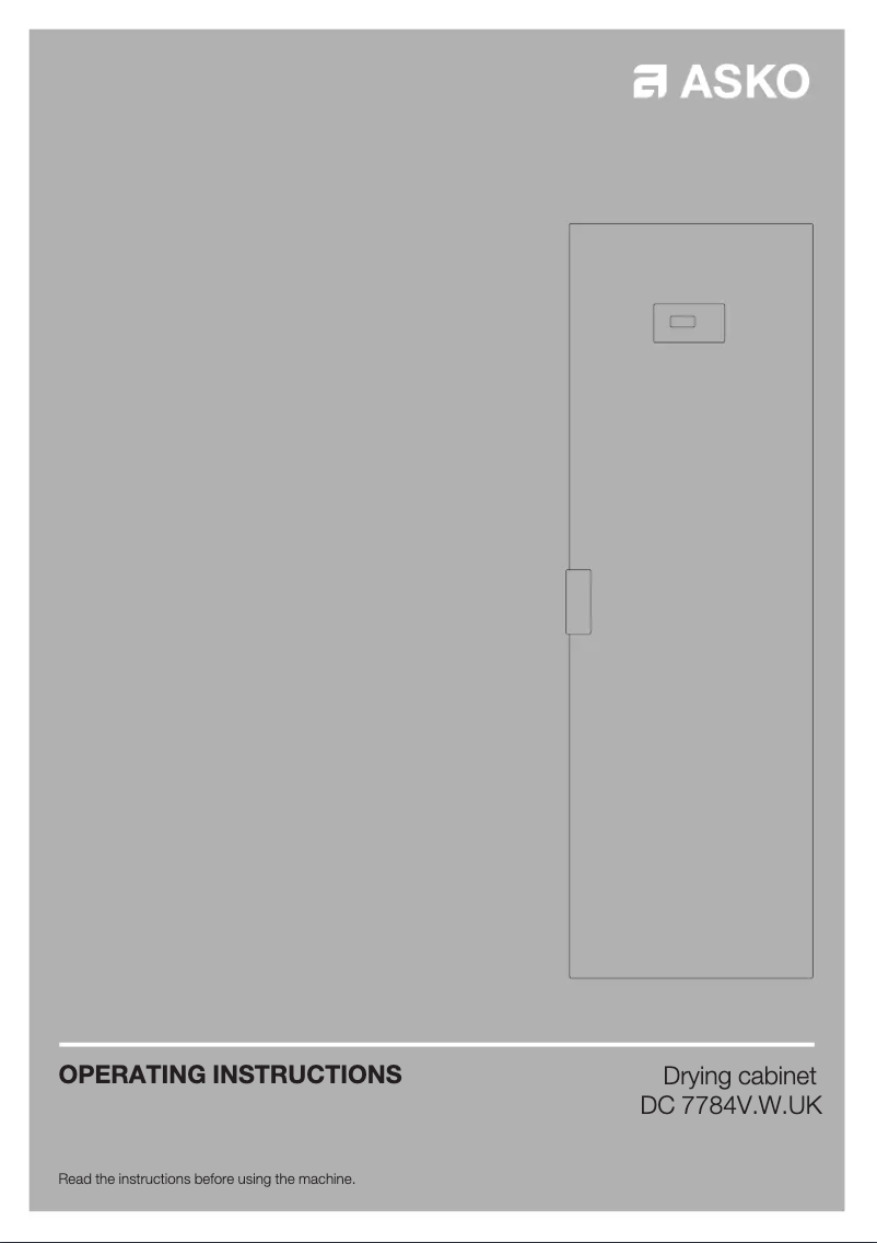 Page 1 de la notice Manuel utilisateur Asko DC7784V