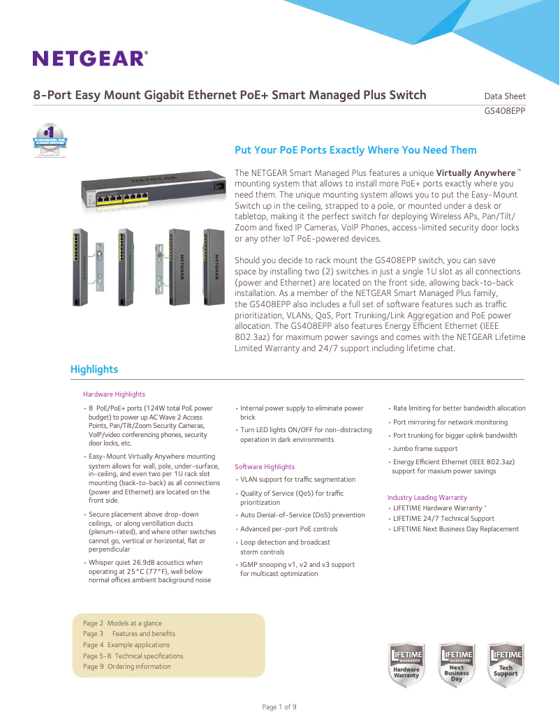 Image de la première page du manuel de l'appareil GS408EPP