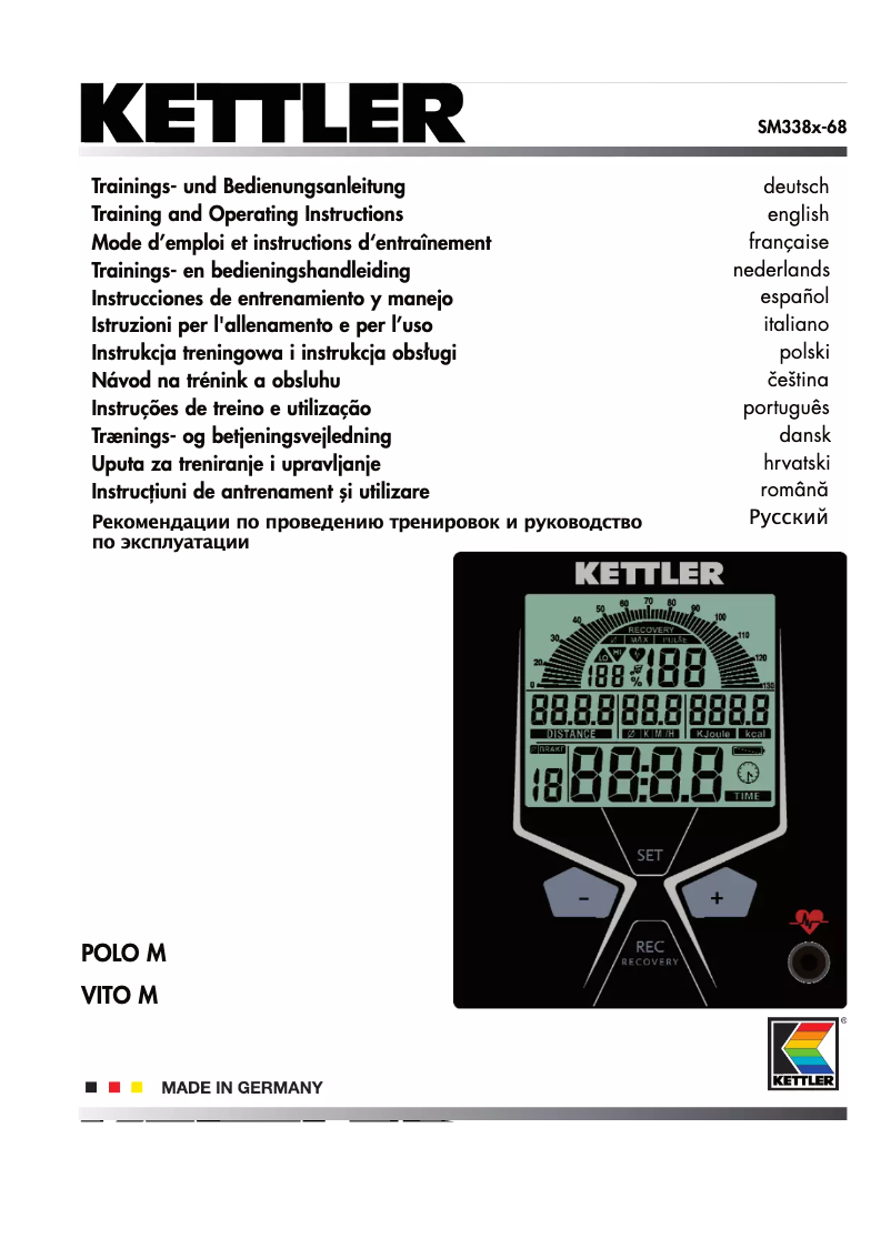 Image de la première page du manuel de l'appareil Polo M