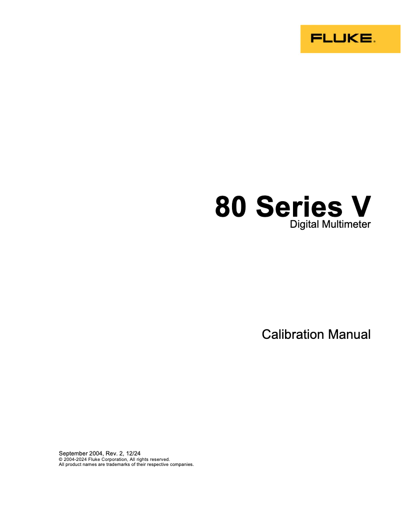 Page n°1 - Manuel utilisateur Fluke 88V/A