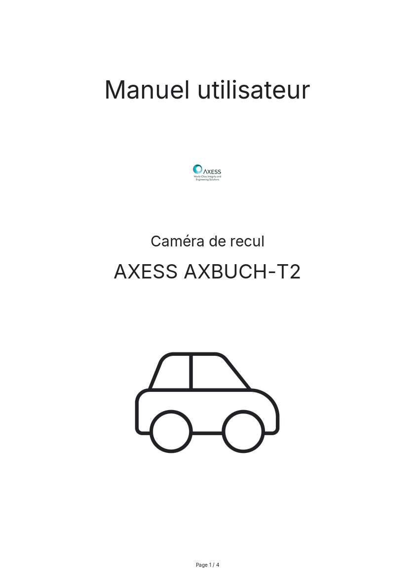 Image de la première page du manuel de l'appareil AXBUCH-T2