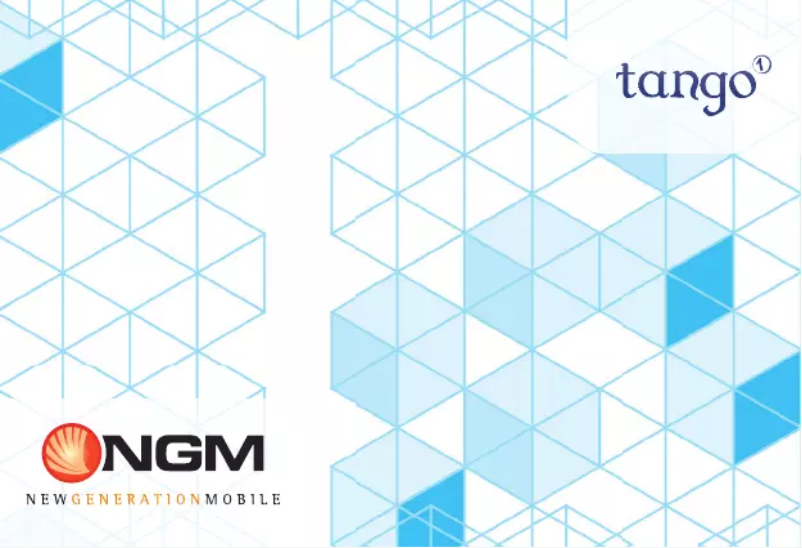 Page 1 de la notice Manuel utilisateur NGM-Mobile TANGO 1