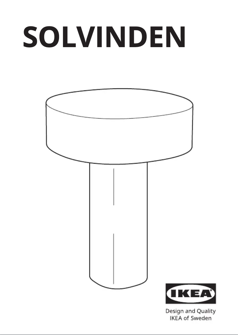 Image de la première page du manuel de l'appareil SOLVINDEN 405.705.74