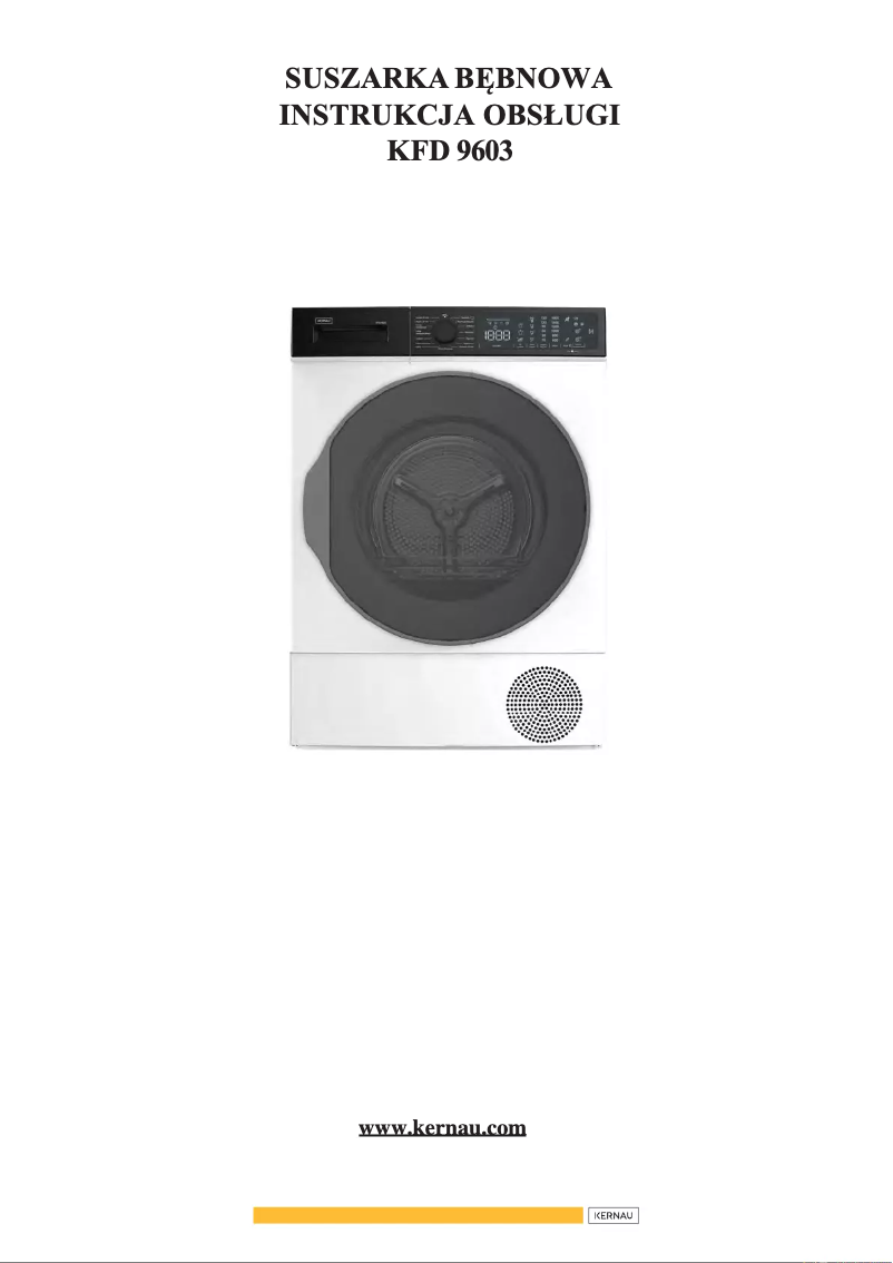 Image de la première page du manuel de l'appareil KFD 812 W