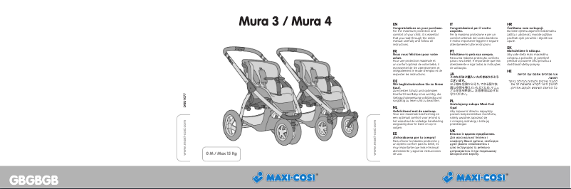 Page 1 de la notice Manuel utilisateur Maxi-Cosi Mura 4