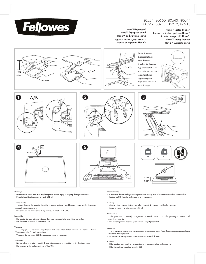 Page n°1 - Manuel utilisateur Fellowes 8056001