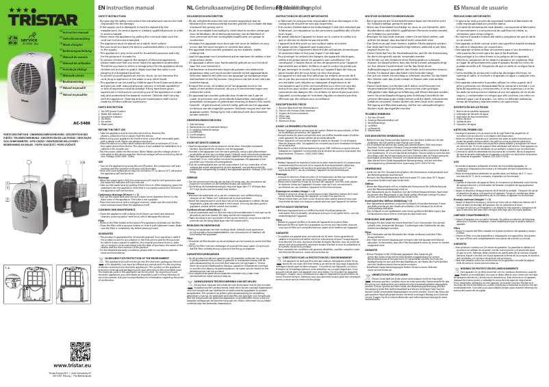 Page 1 de la notice Manuel utilisateur TriStar AC-5488