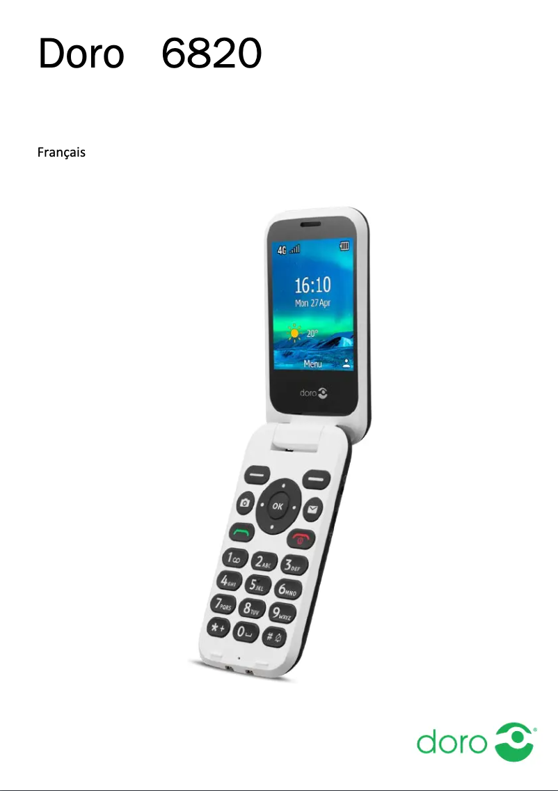 Page 1 de la notice Manuel utilisateur Doro 6820