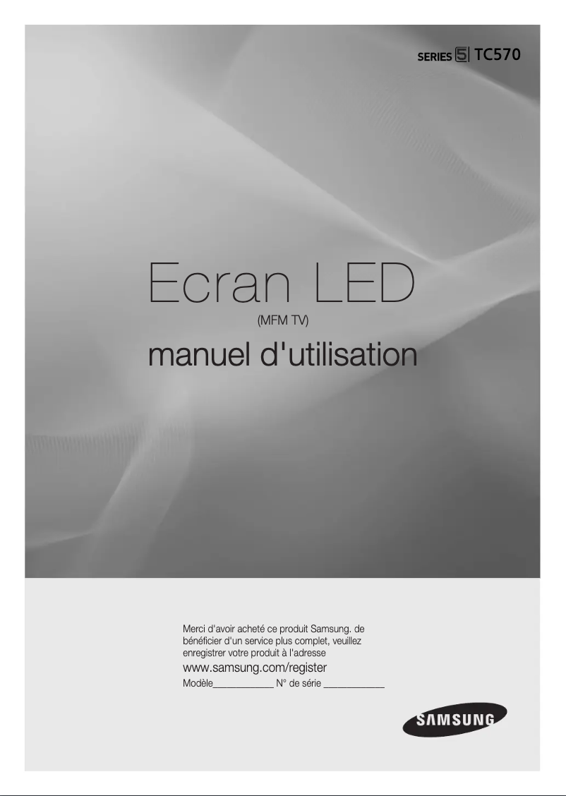 Page n°1 - Manuel utilisateur Samsung LT28C570EW