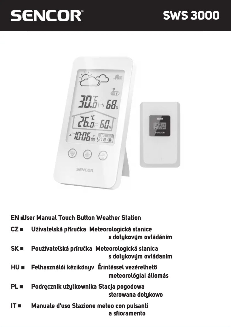 Image de la première page du manuel de l'appareil SWS 3000 W