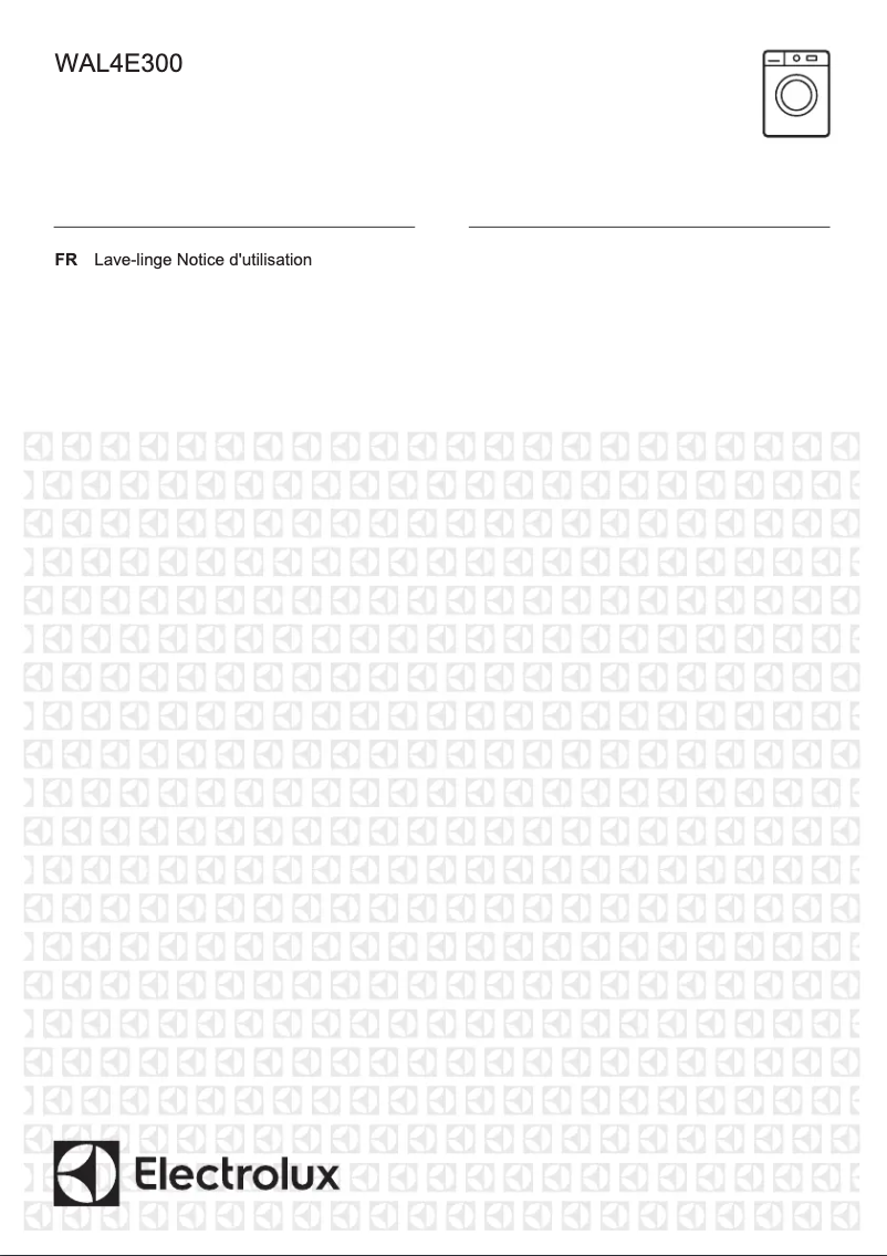 Page 1 de la notice Manuel utilisateur Electrolux WAL4E300
