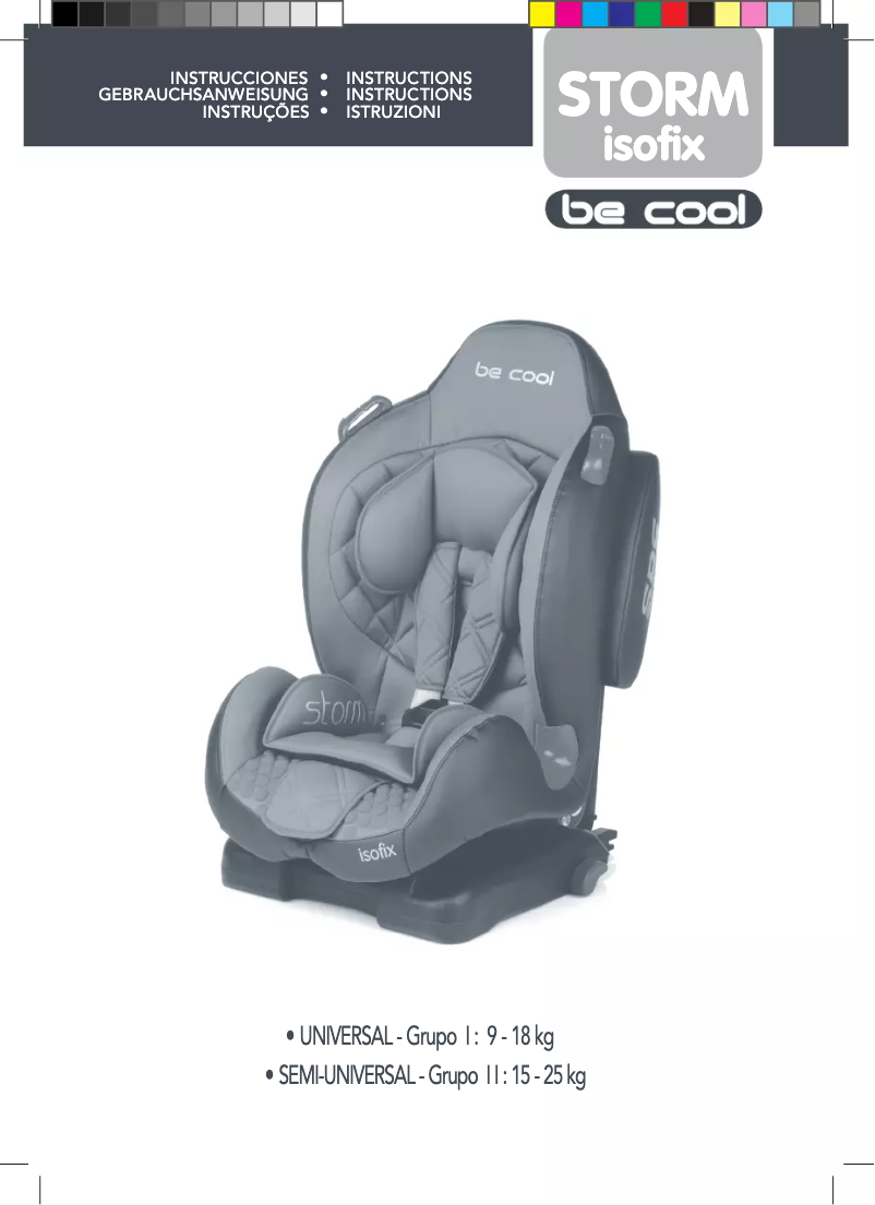 Page 1 de la notice Manuel utilisateur Be Cool Storm Isofix