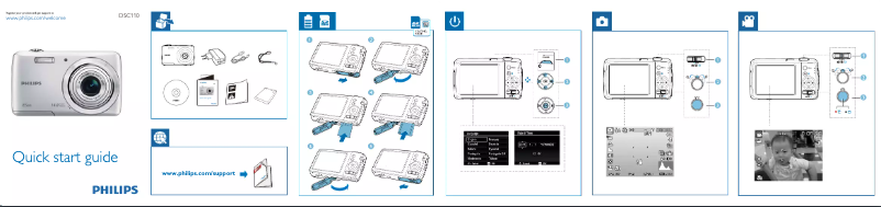Page 1 de la notice Guide de démarrage rapide Philips DSC110SL