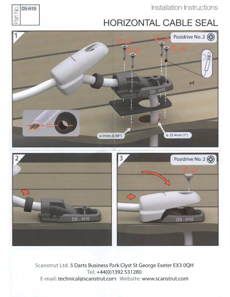 Page n°1 - Manuel utilisateur Scanstrut DS-H10-BLK