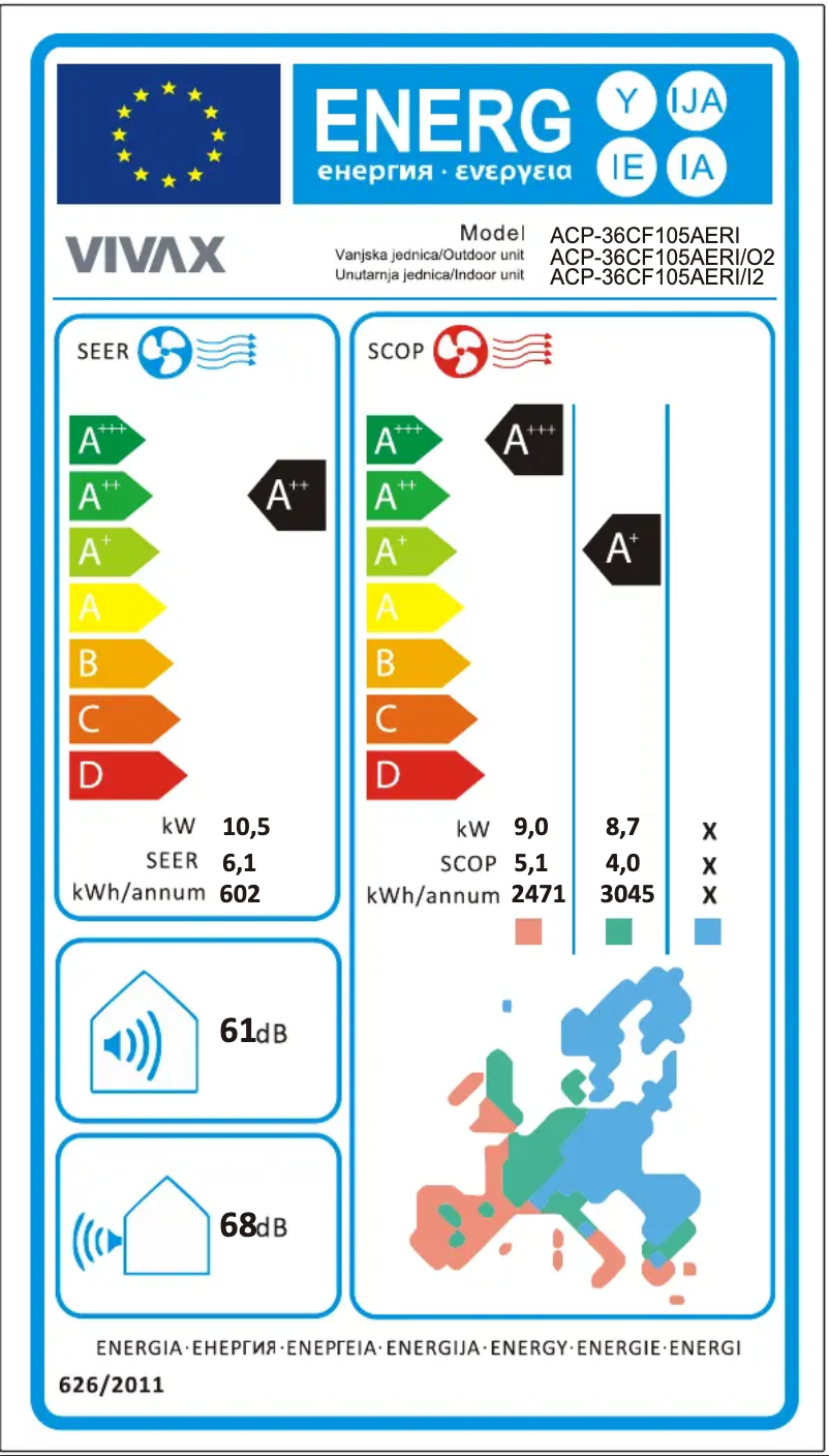 Image de la première page du manuel de l'appareil ACP-24CF70AERI